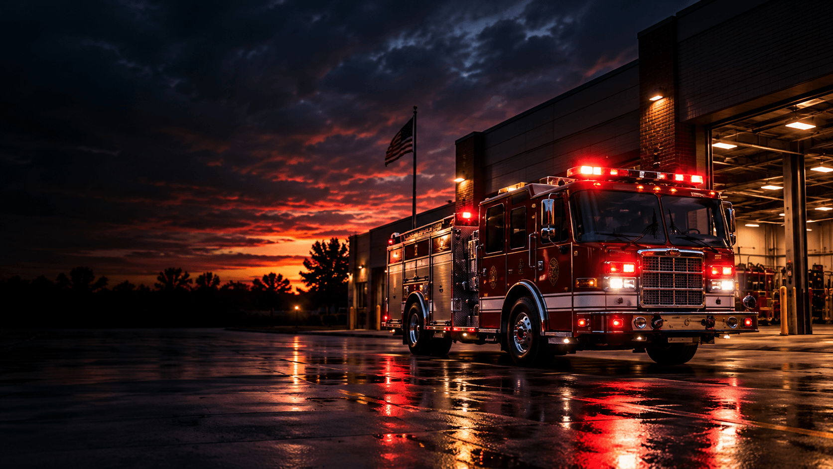 Fire department crew and apparatus